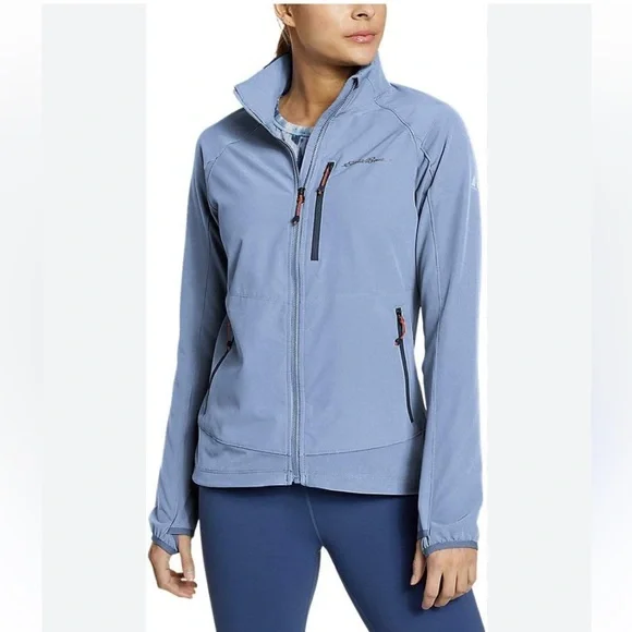Eddie Bauer jacket First Ascent Sandstone Softshell color-Blue Size Medium - Picture 1 of 10